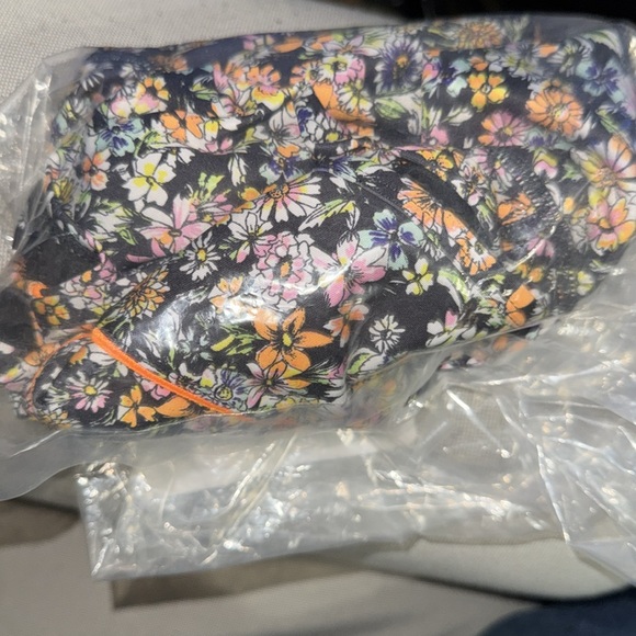 FREE PEOPLE XSMALL Movement Black Floral Eden Performance Neon Ditsy FAST SHIP - Picture 4 of 4